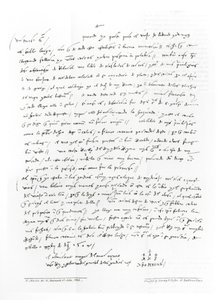Kolumbusz 1504 decemberében kelt, Oderigo doktornak címzett levele, az 1823-ban megjelent "Kolumbusz emlékiratai; vagy a híres hajós hiteles dokumentumainak gyűjteménye" című kötetből (kétoldalas kép).